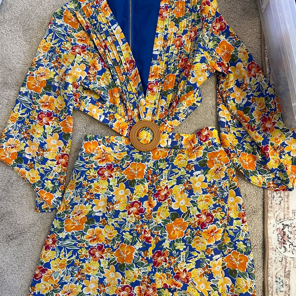Floral V-Neck romper